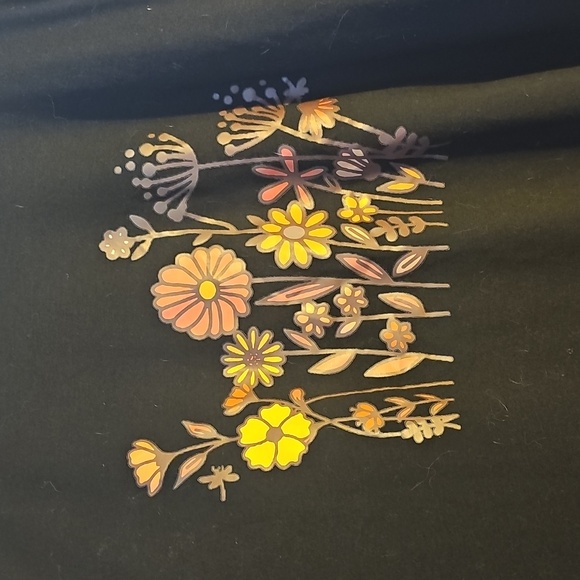 SHEIN Black and Pink Raglan Graphic Tee - Picture 3 of 3